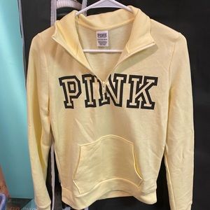 Pink quarter zip